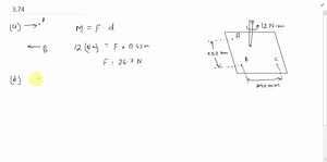 A multiple-drilling machine is used to drill simultaneously six holes in the steel plate shown. Each drill exerts a clockwise couple of magnitude 40 lb ·in . on the plate. Determine an equivalent couple formed by the smallest possible forces acting (a) at A and C,(b) at A and D, ( c ) on the plate. | Numerade
