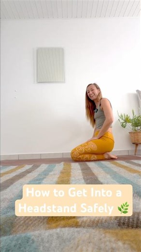 How to Get Into a Headstand Safely 🌿 (Quick Tutorial)