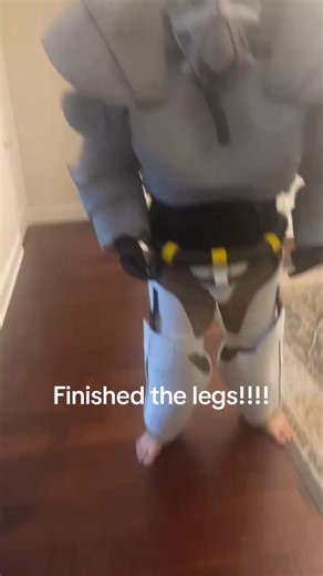 I will need to fix/add supports to the butt plate and calves so they work better instead of just wobbling and I will paint them later#cosplay #fallout #defleppard #fyp #videogames