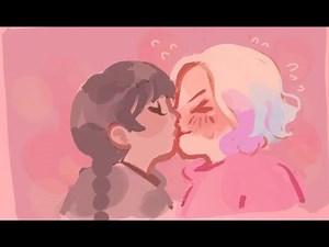 Wednesday and Enid's first KISS?! (Wednesday Comic Dub)