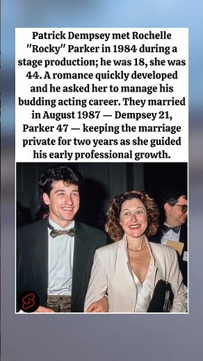 Patrick Dempsey’s secret marriage to Rocky Parker: love fuels success. #patrickdempsey