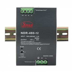 [Hot Item] NDR-480-12 12VDC 40A 480W AC/DC Din Rail Industrial Power Supply