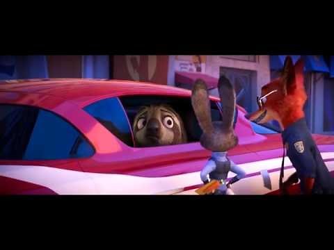 Zootopia - Sloth scene car chase