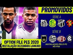 OPTION FILE PES 2020 - DEZEMBRO/JANEIRO | TUTORIAL DE INSTALAÇÃO COMPLETO pelo PC e PS5 (PS4/PS5)