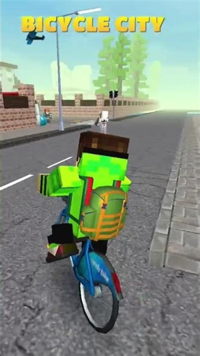 School City Craft | Driving bicycle | #minecraft #schoolpartycraft #gaming #games #automobile