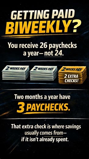 Most people don’t realize this about biweekly pay.#moneyknowledge #financialliteracy #paycheck