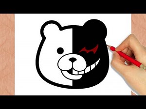 HOW TO DRAW MONOKUMA (DANGANRONPA)