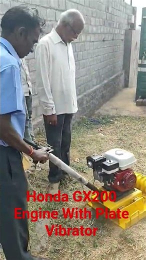 Honda GX200 Engine With Plate Vibrator