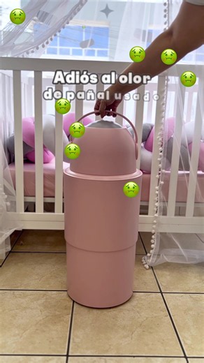 Heka: eliminador de olor para habitación de bebé — gris y rosa
