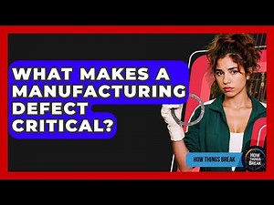 What Makes A Manufacturing Defect Critical? - How Things Break