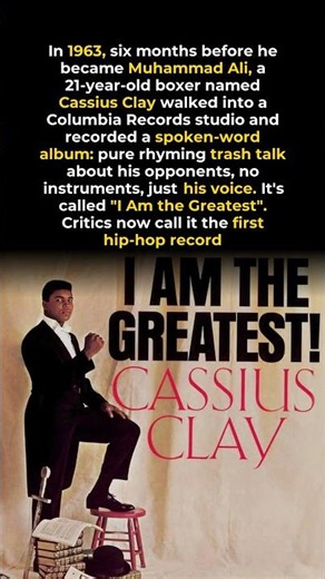 Cassius Clay’s Forgotten Rap Legacy 🥊🎧 #rap #muhammadali