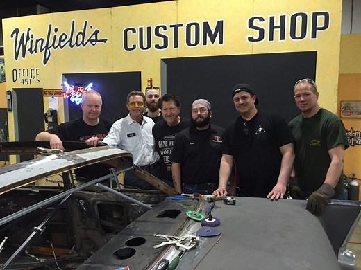 Gene Winfield Chops a 1957 Chevy Live at Boston World of Wheels