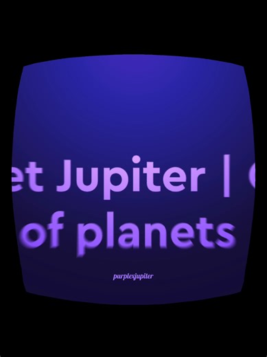 Jupiter Edit: A Unique Space Animation