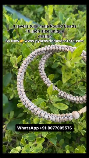 Tulsi mala By now 👉www.pyarovrindavanstore.com WhatsApp 91-8077005576 #tulsimala #vrindavan #tulsi #pyarovrindavanstore | pyaro_vrindavan_store