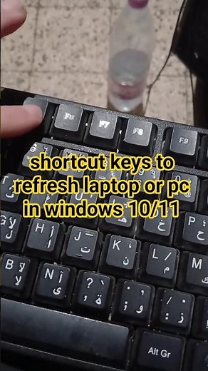 shortcut keys to refresh laptop or pc in windows 10/11 #windows10 #windows11