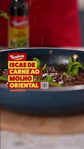 Aprenda a fazer Iscas de Carne ao Molho Oriental com Shoyu Tambaú! Uma receita deliciosa!