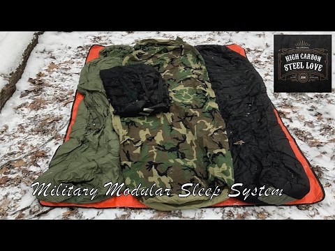 Military Modular Sleep System - My High Quality, All-Season Sleeping Bag - HighCarbonSteel Love