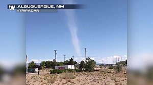Check out this dust devil that spun by US National Weather Service Albuquerque New Mexico on Thursday! Dust devils form in relatively dry conditions, when sunlight is providing strong heating at the surface. The heated surface produces rolls of air which stretches and begins to spin. #nmwx Video Credit: @Tripacan / Twitter | WeatherNation