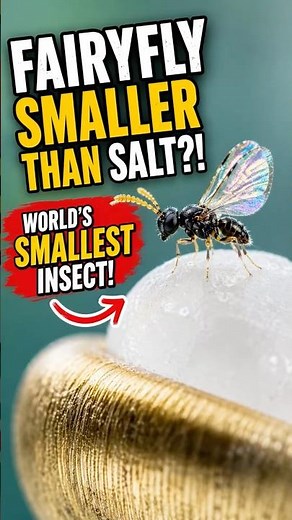This Insect Is Smaller Than a Grain of Salt 😳