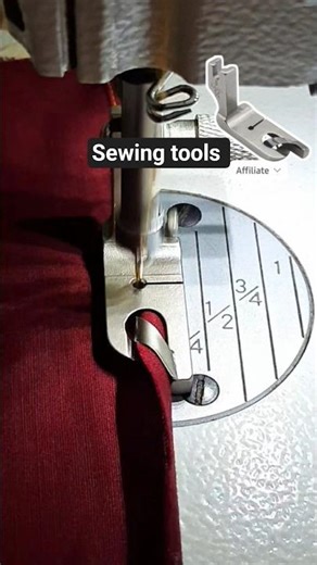 Sewing the edge of the fabric using a hemming foot ✅️ #shorts #shortsfeed #trending #sewing #diy