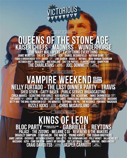 3.6K views · 12 reactions | ☀️Sun, sea & incredible live music – Don't miss Victorious Festival this Month! | Victorious Festival | Facebook