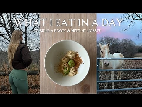 VLOG| What I eat in a day, counting macros & meet my horse!
