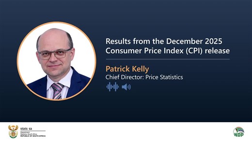 #SAinflation || Inflation for 2025 was the lowest in 21 years. Consumer price inflation ticked higher in December to end the year at 3,6% from 3,5% in November. The change in the consumer price index (CPI) between November and December was 0,2%. #StatsSA #KnowYourStatsZA #GovZAUpdates