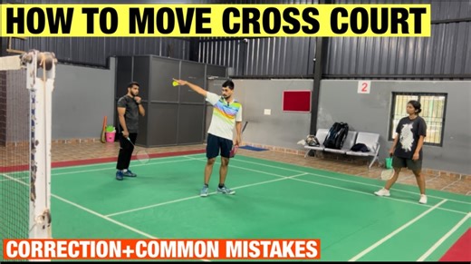 How to move cross court with better badminton footwork