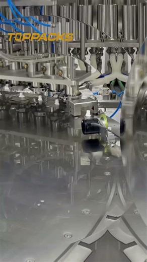 Spout stand up pouch filling sealing capping machine. #machine #factoryproducts #highspeed #spouts