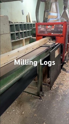 Milling 6x6 Cedar Logs #cedar #wood