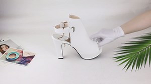 Watch MEOTINA Women Gladiator Shoes Peep Toe Slingback Platform High Heels Gladiator Pumps on Amazon Live