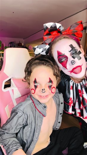 Gotta trust the process haha my son changes his mind a LOT while directing his custom clown facepaint looks.. I wanted to add a nice clow smile but he preferred his smile to be on his silly little nose 🤡🤡🤡 . #facepainting #clownface #clownmakeup #clowns #clownmakeup