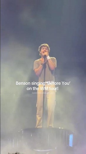 Benson singing ‘Before You’ on the WM tour! #bensonboone #wantedmantour #concert 🎥: Cullen