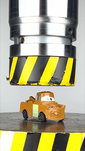 Press VS Toy Car #hydraulic#press#experiment #versus #destroy #destroyed #destruction #challenge #toy #car #fyp #foryou #disney #movie #animation