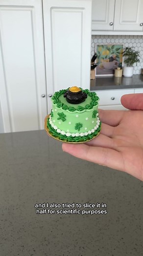 Mini Cake Decorations with Gold Coins