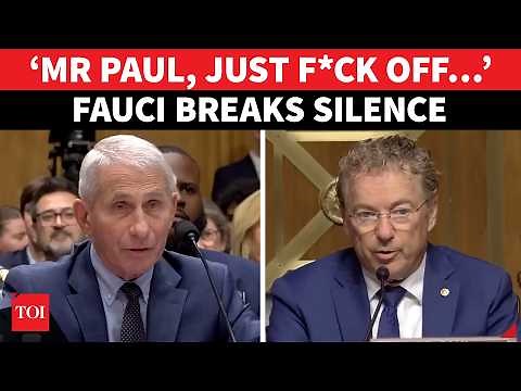 ‘F*CK YOU MAN!’: Anthony Fauci’s BLUNT Message To Rand Paul After COVID Hearing BOMBSHELL