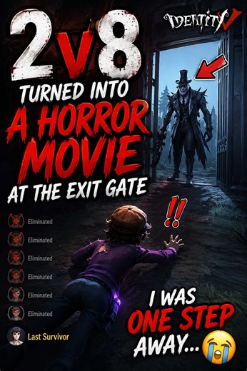 2v8 turned into a horror movie at the exit gate 😭 #IDVPerfectMatch #IdentityV #creatorsearchinsight #idv #idvtiktok