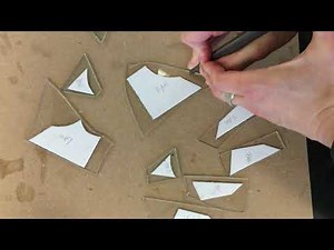 Cutting Stained Glass Pattern Pieces