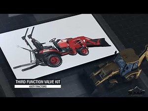 Summit Hydraulics Kioti CS Series Third Function Kit 3D Installation