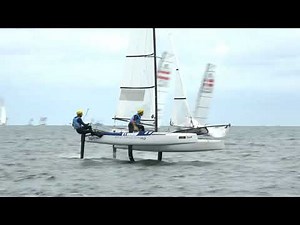 Nacra 17 Sailing - Setting the Spinnaker - Foiling First