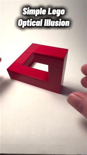Simple Lego Optical Illusion #lego #legobuild #opticalillusion #legomoc #moc