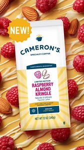 253 reactions · 28 shares | This one’s for you, sweet tooths. Our limited edition Raspberry Almond Kringle Blend is smooth and sweet with a hint of nuttiness — the perfect pick-me-up for your morning mug. ☕Grab yours today! | Cameron's Coffee | Facebook