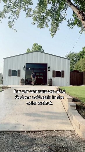 DIY acid stained concrete. Pressure wash, stain, neutralize, wash, sea... | concrete stain