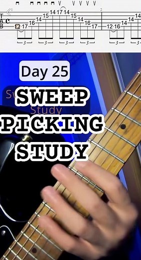 Easy Sweep Picking Exercise (Step-by-Step Guitar Lesson)