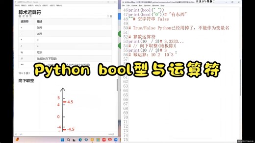 Python bool型与运算符