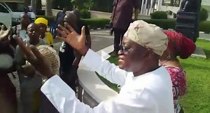 Watch Oyetola's victory dance after Supreme Court victory over Adeleke