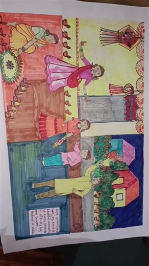 Diwali drawing # ft.talwinder+haseen #art