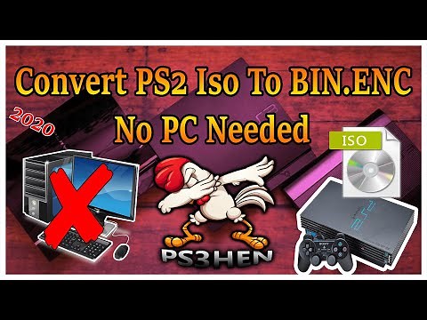 How To Convert PS2ISO To BIN.ENC No PC Needed PS3HEN *2020*
