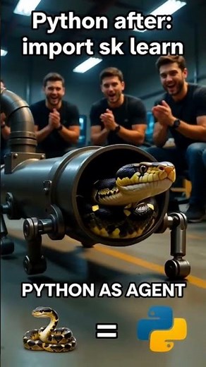 Python after import sklearn be like:I didn’t know it would do THAT 😳🤖 #memes #codingmemes #coding