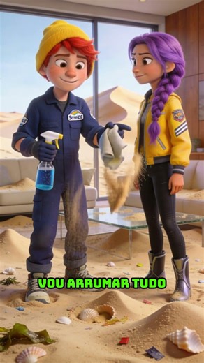 Who dirtied Rumi's house with sand?